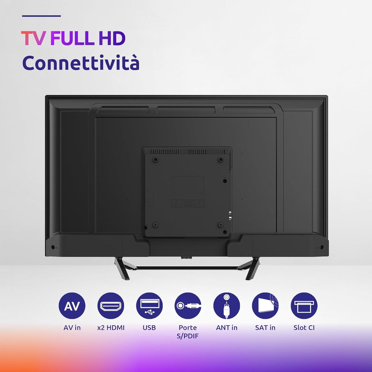 Strong SRT40FF2003C tv 40 Inch stand centrale hotel mode semplice from usare. with Digital Terrestrial Decoder T2 incorporato. Possibile sistemazione su Areas ristrette or to muro